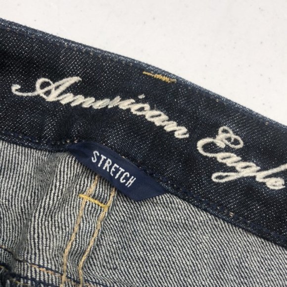 LIKE NEW VINTAGE AMERICAN EAGLE STRAIGHT LEG JEANS 4/27x33 🦅 - Picture 2 of 11